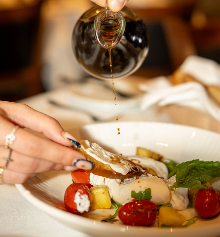 Fine dining presentation